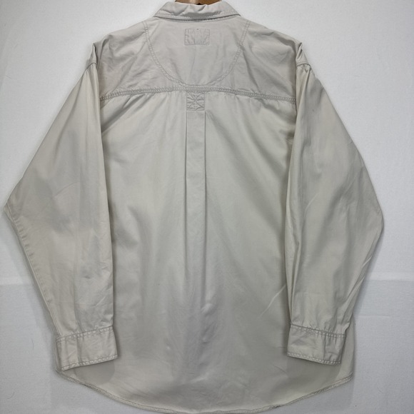 Vintage LEE Western Wear‎ Long Sleeve Button Shirt Men's Large Tan Beige Dress - Picture 8 of 8